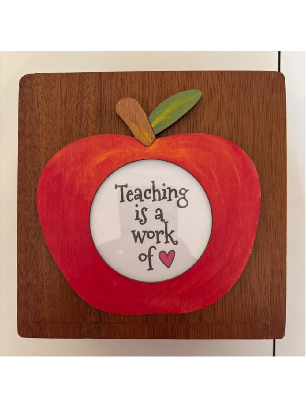 Teaching is a Work of Art Handmade Wooden box - Perfect Teacher Gift
